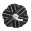 Stripe Pumpkin Decor, For Holiday Halloween Decoration - Black / White - Image 4