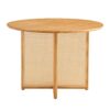Chinese Countryside Retro Solid Wood Round Table, Simple Modern Imitation Rattan Table - Wood - Image 14