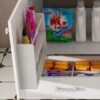 43" Bathroom Vanity, Multi Functional Cabinet, Doors And Drawer - White - Image 11