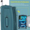 Softside Luggage Expandable 3 Piece Set Suitcase Upright Spinner Softshell Lightweight Luggage Travel Set - Green - Image 2