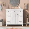 Bathroom Vanity Cabinet With Sink Top Combo Set, Single Sink, Shaker Cabinet With Soft Closing Door And Drawer - White - Image 2