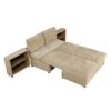 Versatile Sofa Bed Modular Sofa Free Combined Sofa With 2 Storage Racks - Brown - Image 19