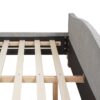 Fontana - Queen Wingback Upholstered Platform Bed Frame - Silver Gray - Image 6