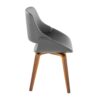 Fabrico - Mid-Century Modern Dining / Chair (Set of 2) - Walnut / Gray - Image 3