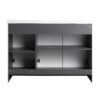 Contemporary Freestanding Bathroom Vanity With Resin Sink & Soft Close Cabinet Doors - White - Image 9