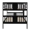 Full Over Full Bunk Bed With Ladder For Bedroom, Guest Room Furniture - Espresso - Image 4