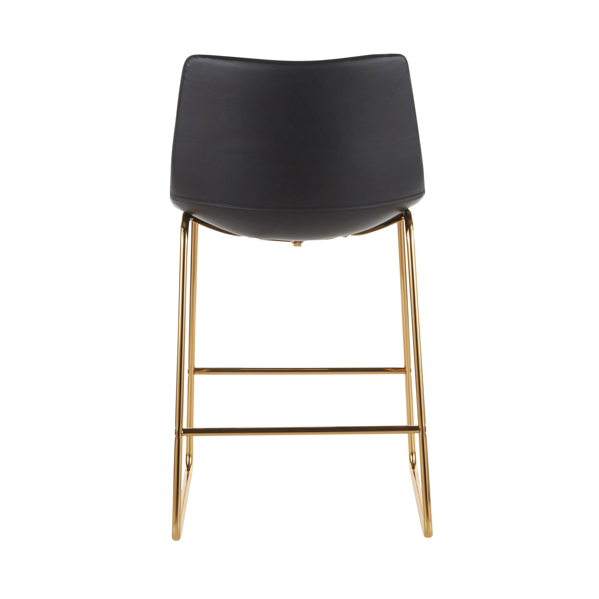 Duke - Contemporary Counter Stool (Set of 2) - Gold / Black - Image 5