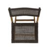 Evergreen - Outdoor Wooden Bistro Chair With Wicker Back - Brown - Image 11