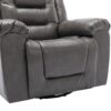 2 Seater Home Theater Recliner Manual Recliner Chair With A Storage Box And Two Cup Holders For Living Room - Gray - Image 19