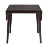 3 Piece Kitchen Dining Set With Drop Leaf Dining Table And 2 Dining Upholstered Chairs, Dining Room Set For Small Places - Espresso - Image 23