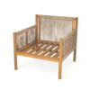 Modern Outdoor Woven Lounge Chair With Solid Wood Frame - Teak - Image 10