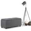 Avalon - Storage Ottoman - Slate Gray - Image 8