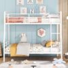 Full Long Over Queen Bunk Bed - White - Image 17