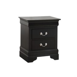 Louis Phillipe - Elegant Nightstand - Black