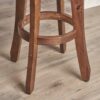 Primrose - Outdoor Acacia Wood Barstools With Foot Rest, (Set of 2) - Dark Brown - Image 6