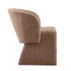 Modern Accent Chair Brown Single Sofa Chair, Upholstered Side Chair Teddy Comfy Chair For Dining Room / Bedroom / Living Room / Reception 1 Piece - Brown - Image 7
