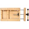 Portable Hard Wood Workbench With Quick Release Handle And G Type Fixing Clips For Woodworking - Natural - Image 9
