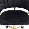Modern Home Office Desk Chair With Adjustable Height And Swivel Wheels - Black - Image 23