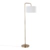 Puck - Contemporary Floor Lamp - Gold / White - Image 4