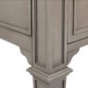 Dauphin - Gold Accent 5 Drawer Executive Desk - Gray Cashmere - Image 7