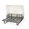 Outdoor Patio Daybed Rattan Daybed Outdoor Sunbed With Detachable Pillows For Patio, Backyard, Pool - Beige - Image 18