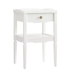Foley - 1 Drawer Nightstand With Pull - White