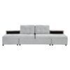 Versatile Sofa Bed Modular Sofa Free Combined Sofa With 2 Storage Racks - Gray - Image 13