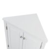 Triangle Bathroom Storage Cabinet With Adjustable Shelves, Freestanding Floor Cabinet For Home Kitchen - White - Image 26