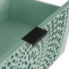 3 Drawer Storage Cabinet With Hollow Carved Design And Metal Handles, Chest For Entryway, Living Room Or Bedroom - Light Green - Image 18