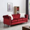 Raisa - Sofa - Burgundy - Image 4