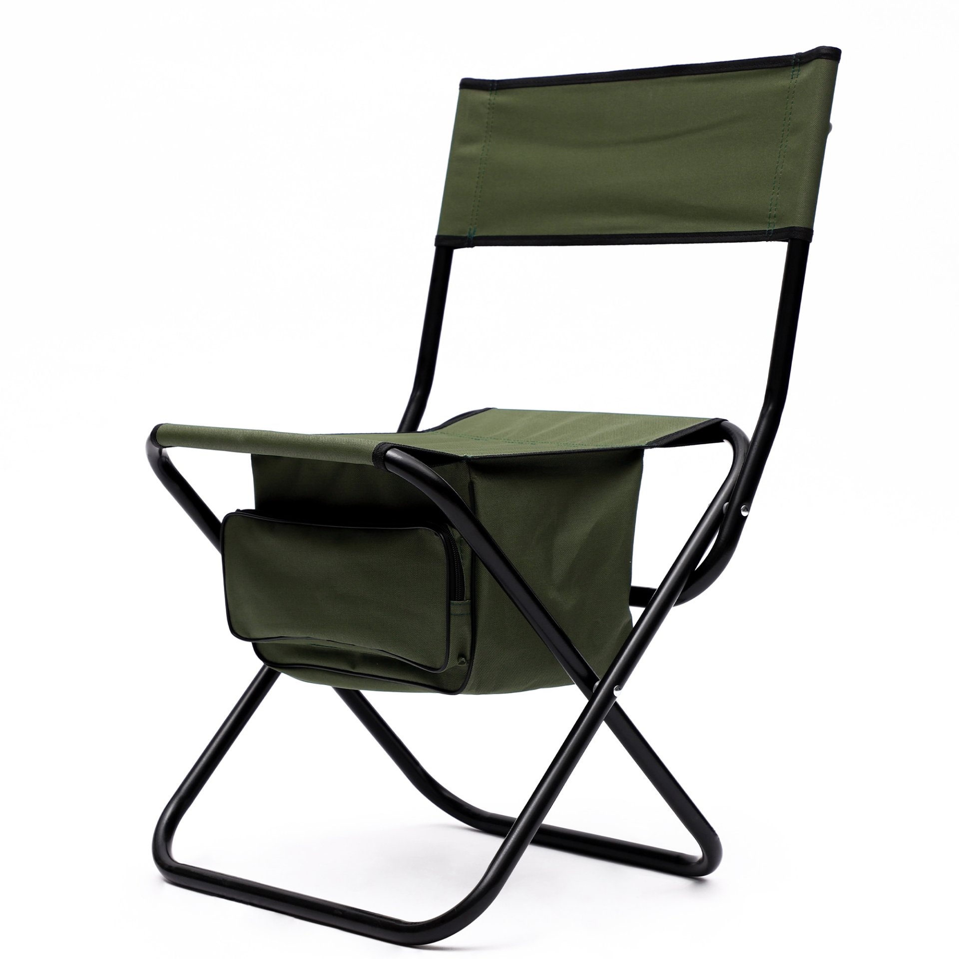 Folding Outdoor Chairs With Storage Bag, Portable Chair For Indoor, Outdoor Camping, Picnics And Fishing (Set of 2) - Green - Image 4