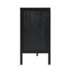 Stylish Storage Cabinet Sideboard With Unique Geometric Circle Door Design - Black - Image 20