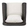 Amaya - Outdoor Swivel Rocker Chair With Water Resistant Cushions - Brown / Beige - Image 12