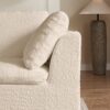 Cloud L Shape Modular Sectional Sofa With Ottoman, 3 Seater Convertible Couch - Beige - Image 7