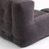 Fluffy Bean Bag Chair, Comfortable Bean Bag For Adults And Children, Super Soft Lazy Sofa Chair With Memory Foam And Ottoman, Indoor Modern Focus Bean Bag Chair For Living Room, Bedroom, Apartment - Black - Image 10