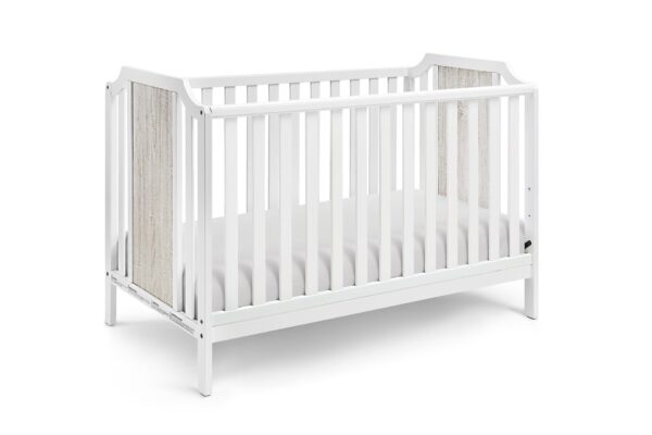 Brees Island - 3 In 1 Convertible Crib - White / Graystone