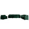 Elegant Corduroy Oversized 3 Piece Sectional Sofa Set With Deep Seats And Flexible Layout - Green - Image 21