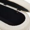 Fuji - Upholstered Oval Storage Bench - Ivory White - Image 8