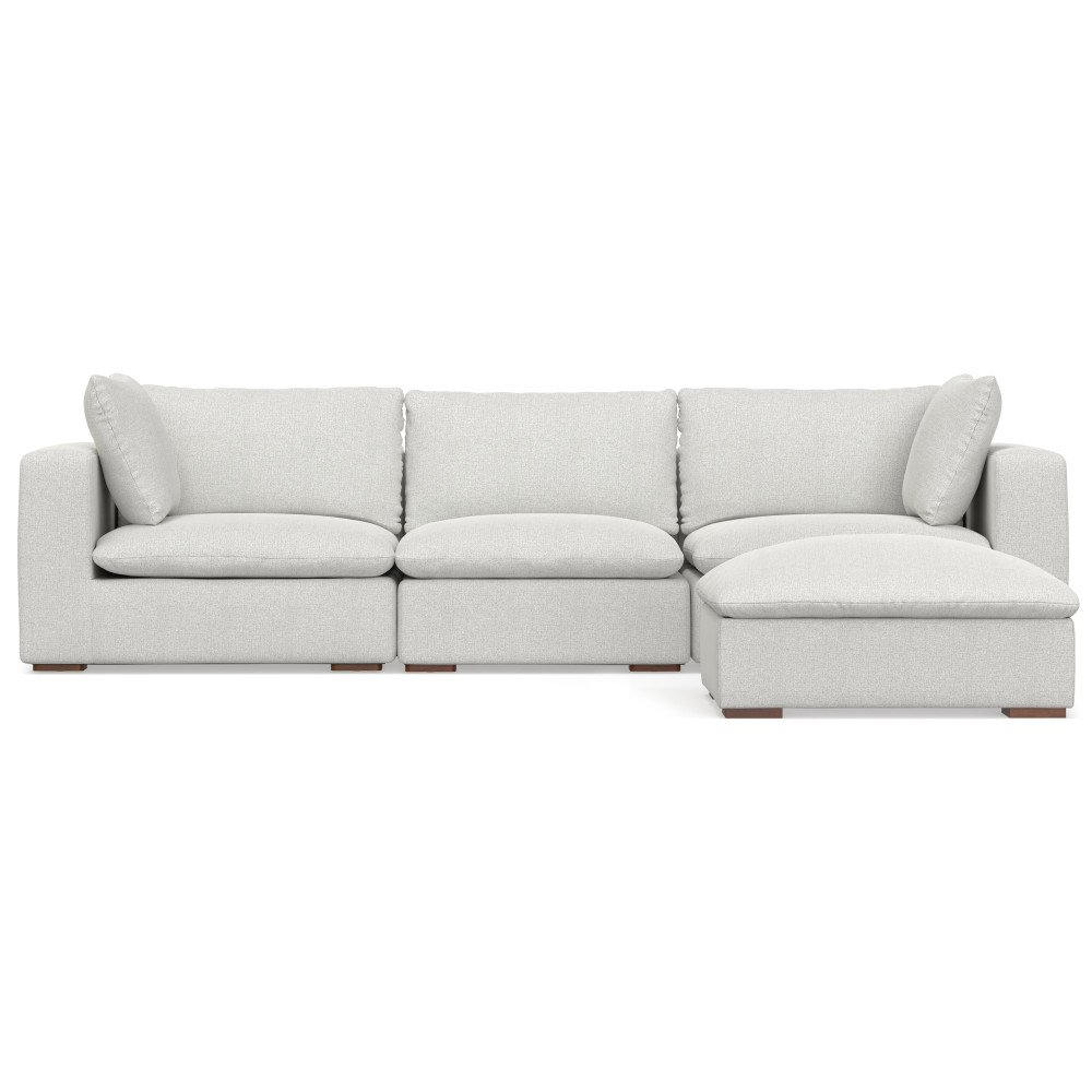 Jasmine - 3 Seater Sofa And Ottoman - Gray - Image 8