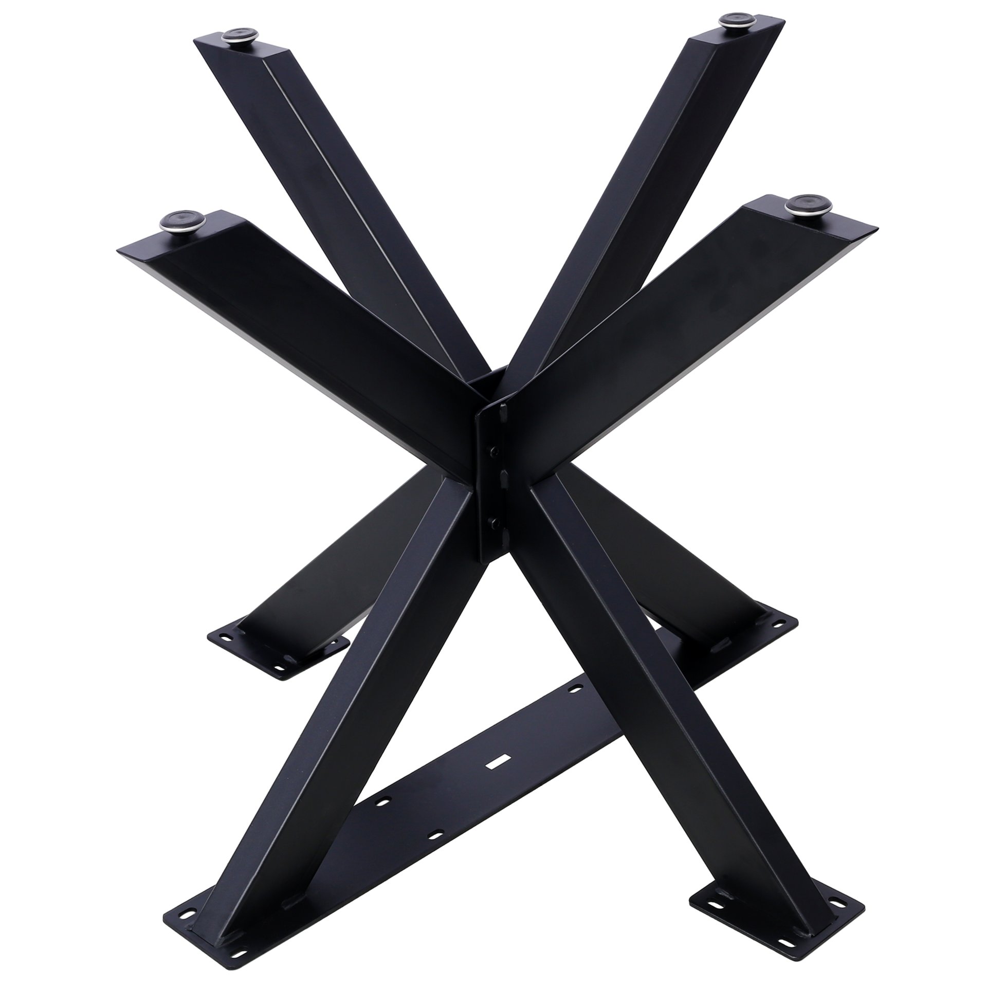 Spider Shaped Steel Table Legs, Metal Dining Table Frame, Heavy Duty Box Section Table Base - Black - Image 6