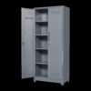 Metal Storage Cabinets, Cleaning Tool Cabinet With Locking Door, Tall Broom Tool Organizer, Large Storage Cabinet For Kitchen - Gray - Image 10