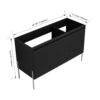 Modern Freestanding Bathroom Vanity With Storage Cabinet And Soft Close Doors - Dark Oak - Image 3