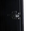 Modern Minimalist Style LED Curio Cabinet With Tempered Glass Door, Metal Legs - Black - Image 16