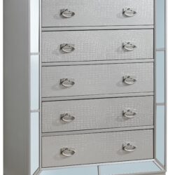Elegant Contemporary Storage Chest - Champagne