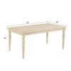 Amonia - 5 Piece Dining Set, Turned-Leg Dining Table With 4 Tufted Chairs - Beige Brown - Image 10