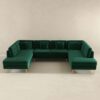 Brooke - U Shape Corner Sofa - Green - Image 2