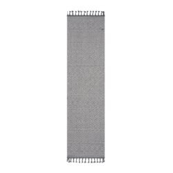 Guros - 2' X 8' Geometric Indoor / Outdoor Area Rug - White