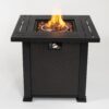 28" Square Fire Pit Table - Brown - Image 4