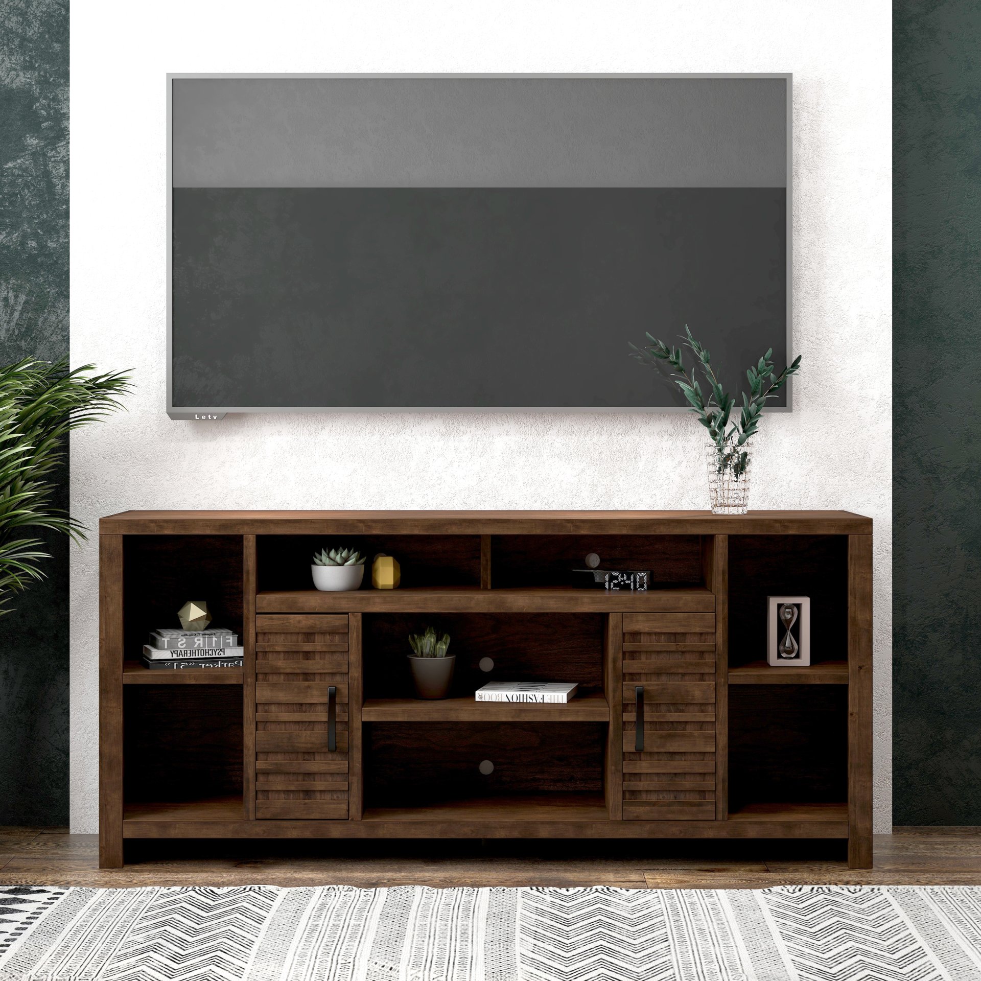 Sausalito - TV Stand Console For TVs Up To 85" - Whiskey - Image 4