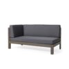 Brava - X Back Left Right Corner Bench Set - Dark Gray - Image 6